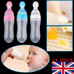 Infant Baby Silicone Feeder With Spoon