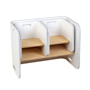 Keezi Kids Compact Activity Table and Chair Set White