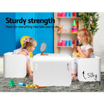Keezi Kids Compact Activity Table and Chair Set White