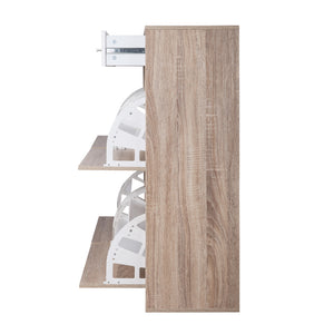 Artiss 2 Tier Shoe Cabinet - Wood