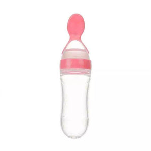 Infant Baby Silicone Feeder With Spoon
